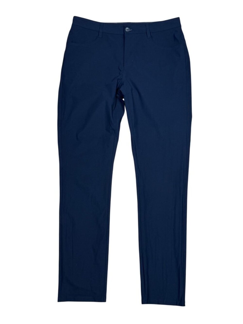Vuori Meta Pant Mens 32 Navy Blue Slim Fit 5-Pocket Performance Stretch Travel C